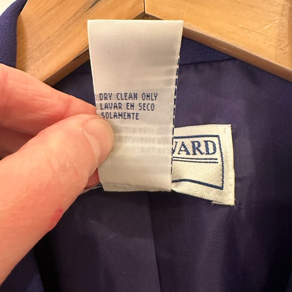 Jessica Howard 2 Piece Blazer Dress Set Size 4 Petite Sheath Dress Jacket Purple - Picture 14 of 16